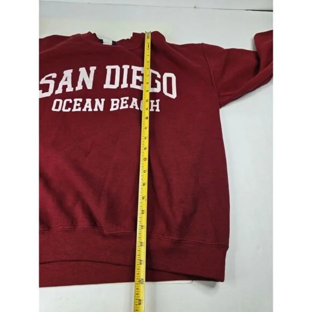 Vtg MV Sport‎ Red San Diego California Ocean Beach Sweater M Medium